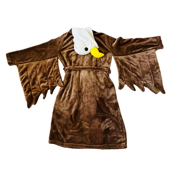Chubbies Brown Eagle Hooded Robe - Picture 10 of 10